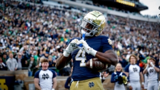 Jeremiyah Love Climbs Notre Dame Record Books With Explosive Performance