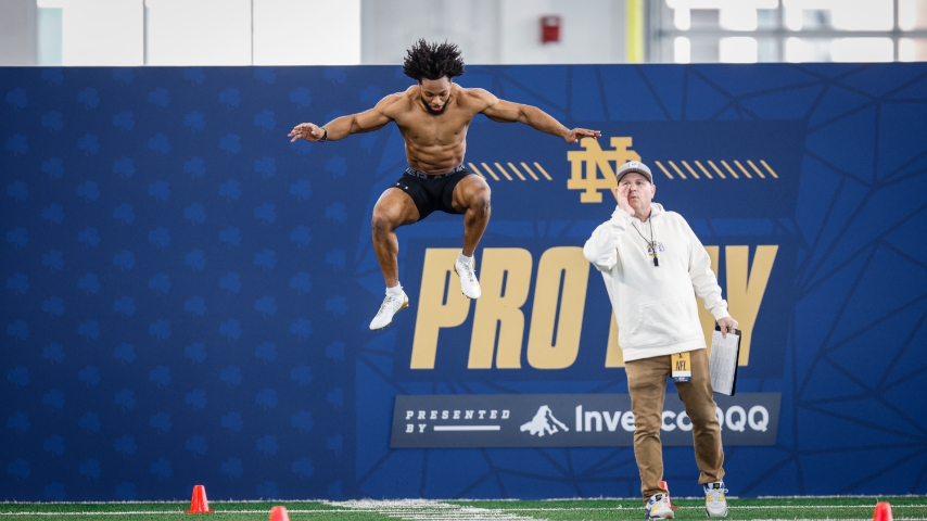 Notre Dame Pro Day Testing Results