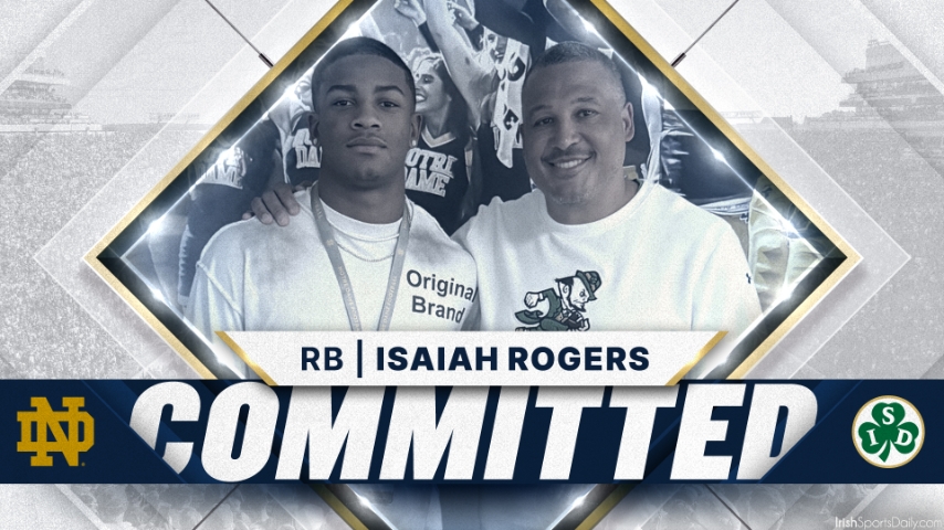 BREAKING | 2027 RB Isaiah Rogers Commits To Notre Dame