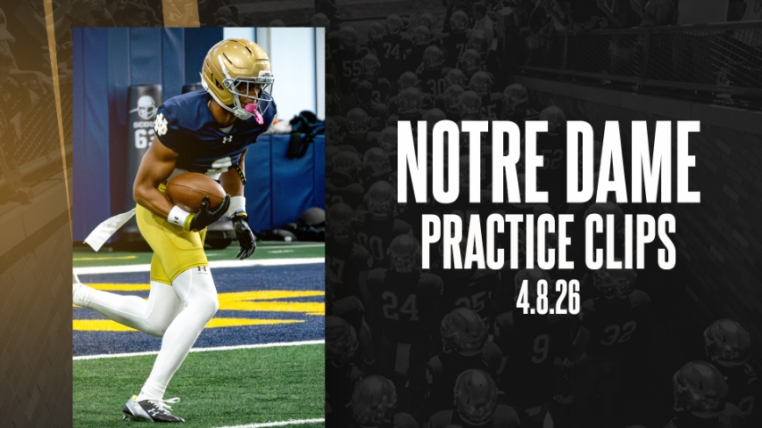 Video | Notre Dame Football Practice Clips 8.8
