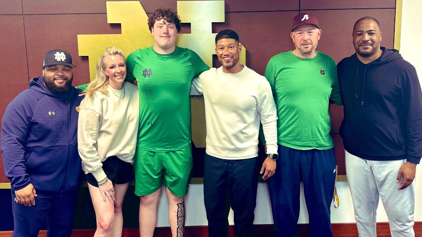 Notre Dame Surges With 2027 OL Layton von Brandt After Visit