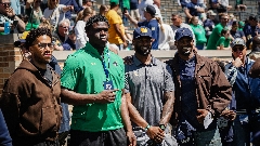 Photo Gallery | Recruits and Former Notre Dame Players at Blue-Gold Game