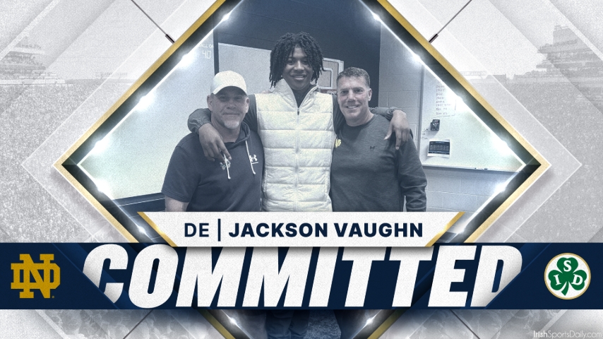 COMMITMENT | 2027 DE Jackson Vaughn Commits to Notre Dame