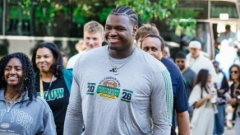 The Latest | 2027 Notre Dame OL Target Albert Simien