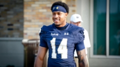Notre Dame WR Micah Gilbert Building Confidence In Battles With Leonard Moore