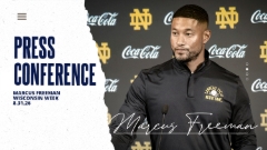 Video | Notre Dame HC Marcus Freeman Discusses Tendencies, Armel Mukam and Backup QB