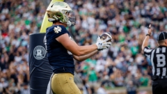 TE Cooper Flanagan Living Up to ‘Alpha’ Label for Notre Dame