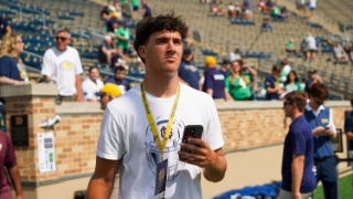 2028 TE Grayam Beyer Enjoys Up-Close Look At Notre Dame