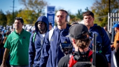 Photo Gallery | No. 2 Notre Dame Arrives at BYU